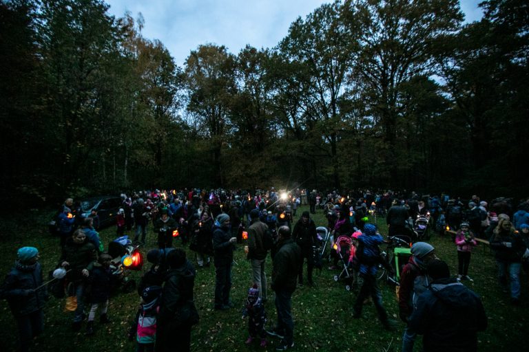 Lichterfest am 11.11.2019 im Kinderwald in Hannover
Foto:Franz Bischof